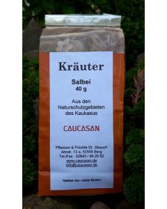 Getrocknete Kräuter Salbei gerebelt, 40g 