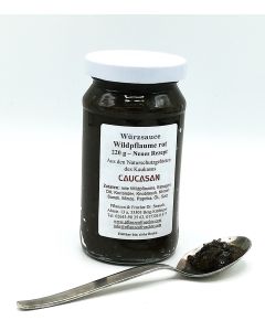 Herzhafte Fruchtsauce Wildpflaume rot (Tkemali), 220g - Neues Rezept