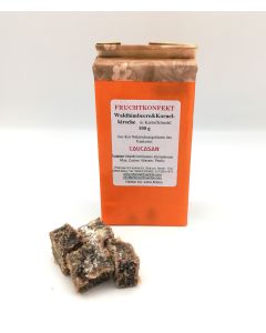 Fruchtkonfekt Waldhimbeere & Kornelkirsche - Kartoffelmehl 100g
